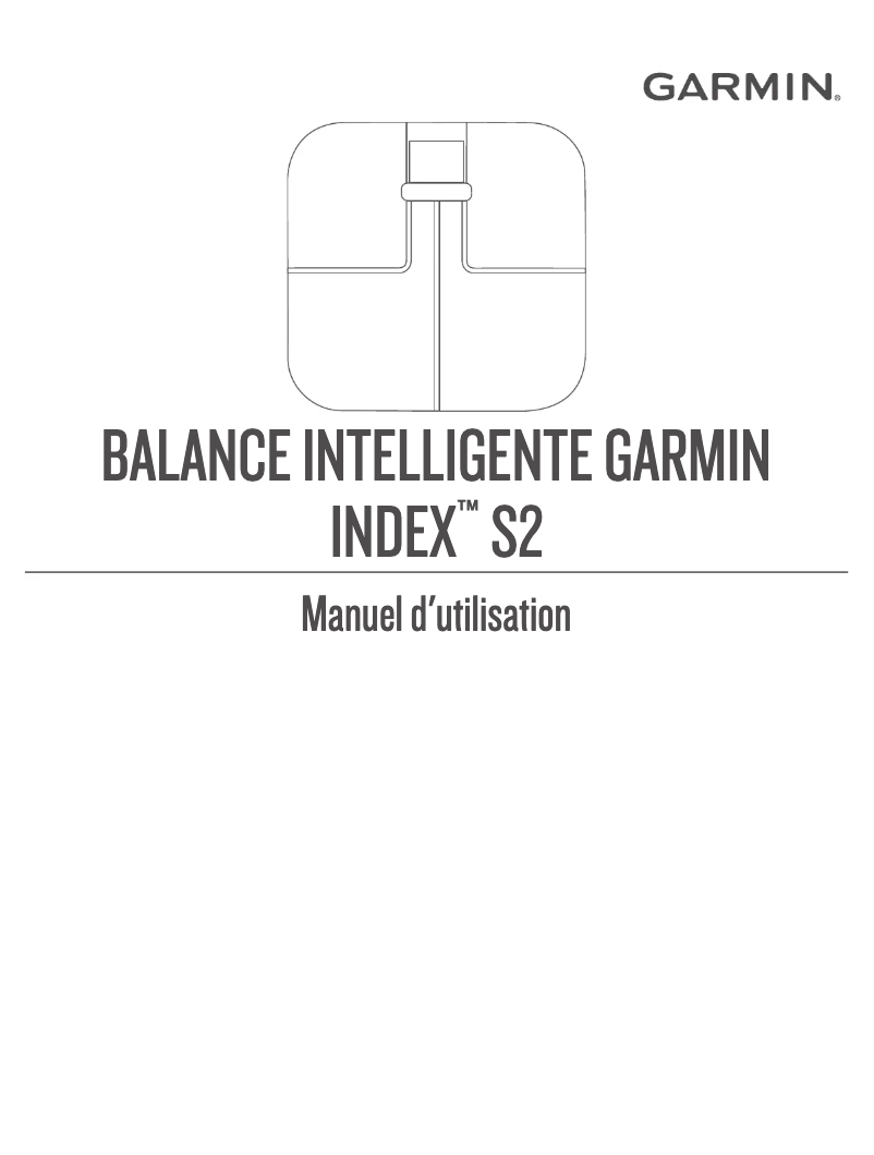 Page 1 de la notice Manuel utilisateur Garmin Index S2