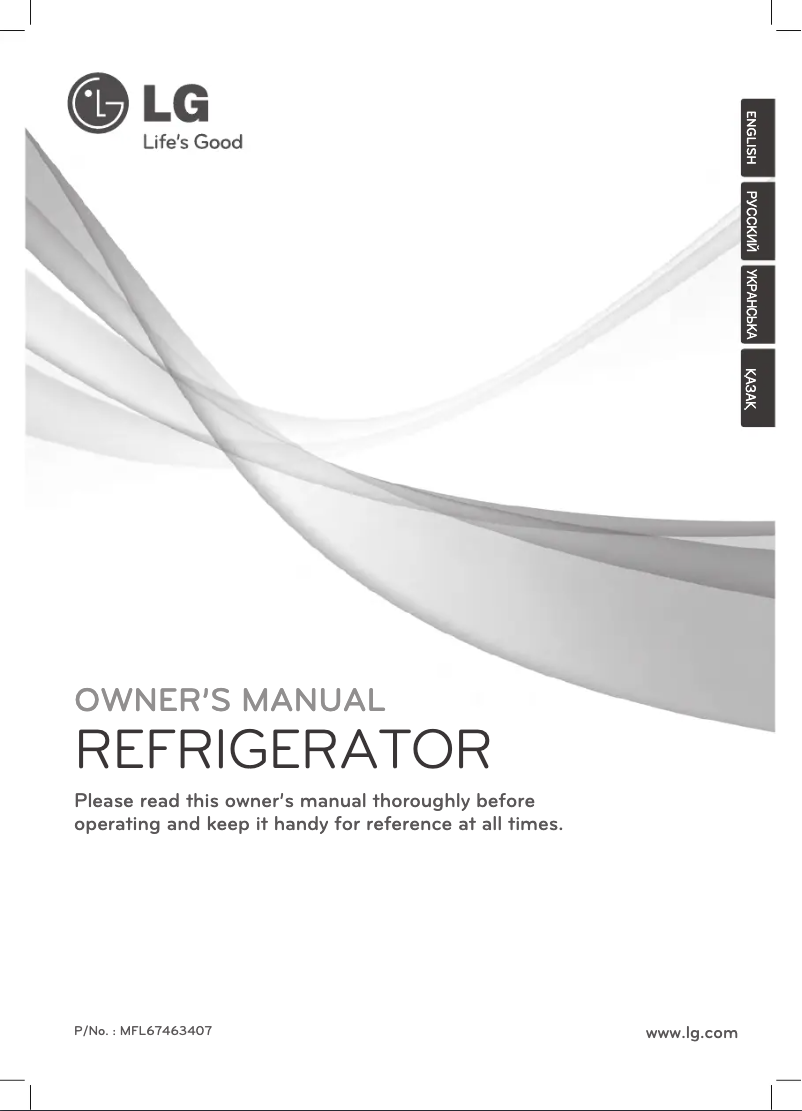 Page 1 de la notice Manuel utilisateur LG GW-F401MASZ