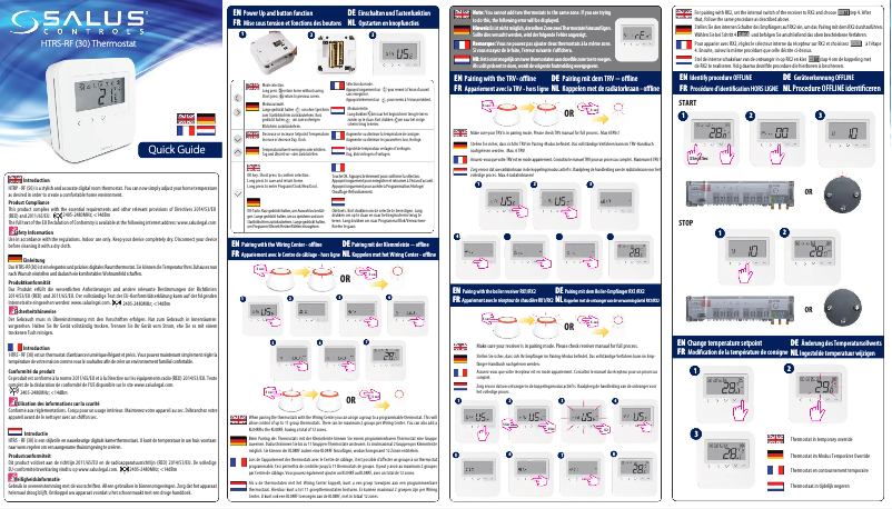 Image de la première page du manuel de l'appareil HTRS-RF30