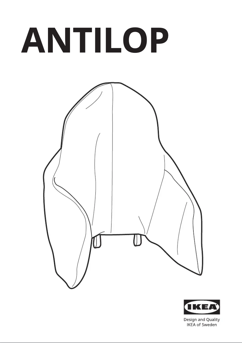 Page 1 de la notice Manuel utilisateur Ikea ANTILOP 905.777.09