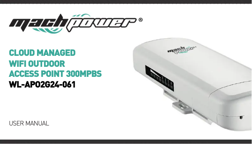 Page 1 of the manual User Manual Mach Power WL-APO2G24-061