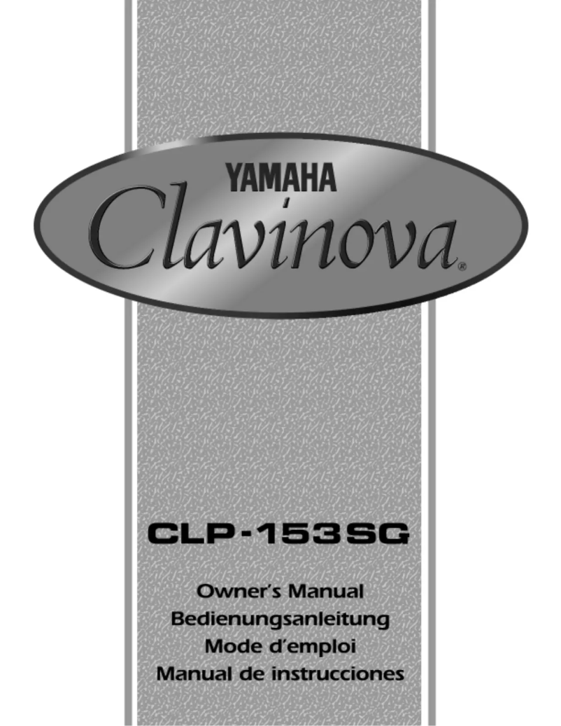 Page 1 of the manual User Manual Yamaha Clavinova CLP-153SG