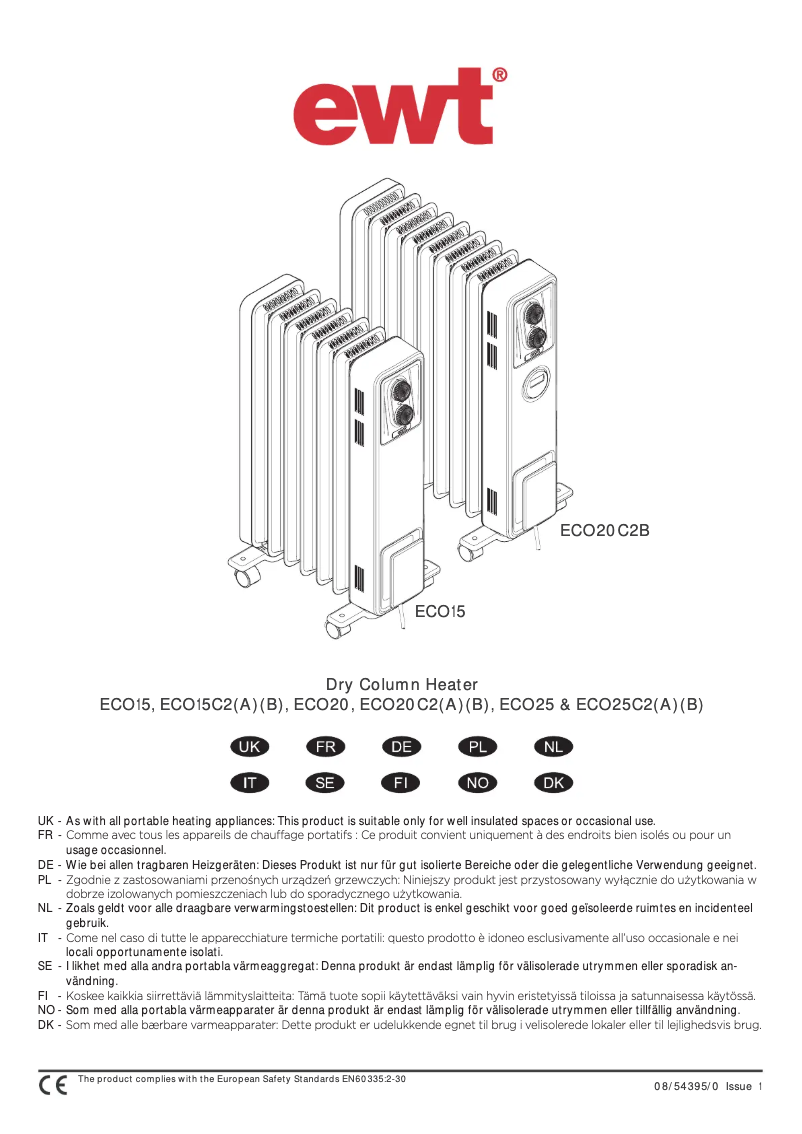 Página 1 del manual Manual de usuario EWT ECO 15M