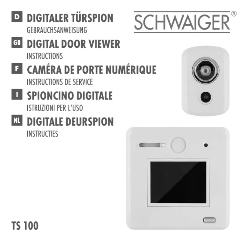 Image de la première page du manuel de l'appareil TS100 532