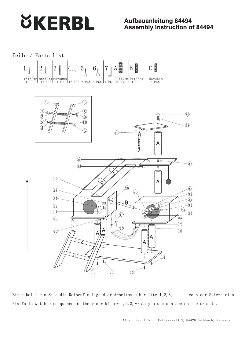 Page n°1 - Manuel utilisateur Kerbl Granat 84494