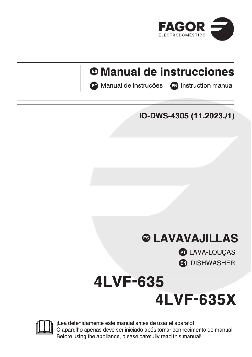 Image de la première page du manuel de l'appareil 4LVF-635