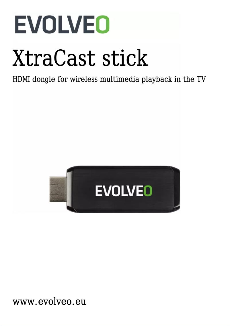 Image de la première page du manuel de l'appareil X-CAST