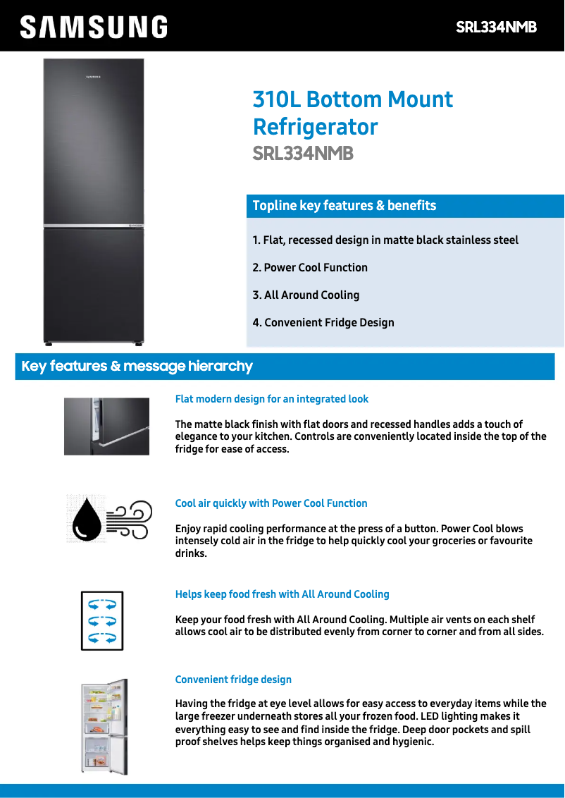 Image de la première page du manuel de l'appareil SRL334NMB