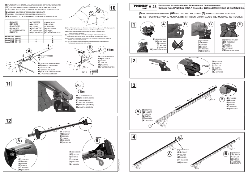 Image de la première page du manuel de l'appareil A 23