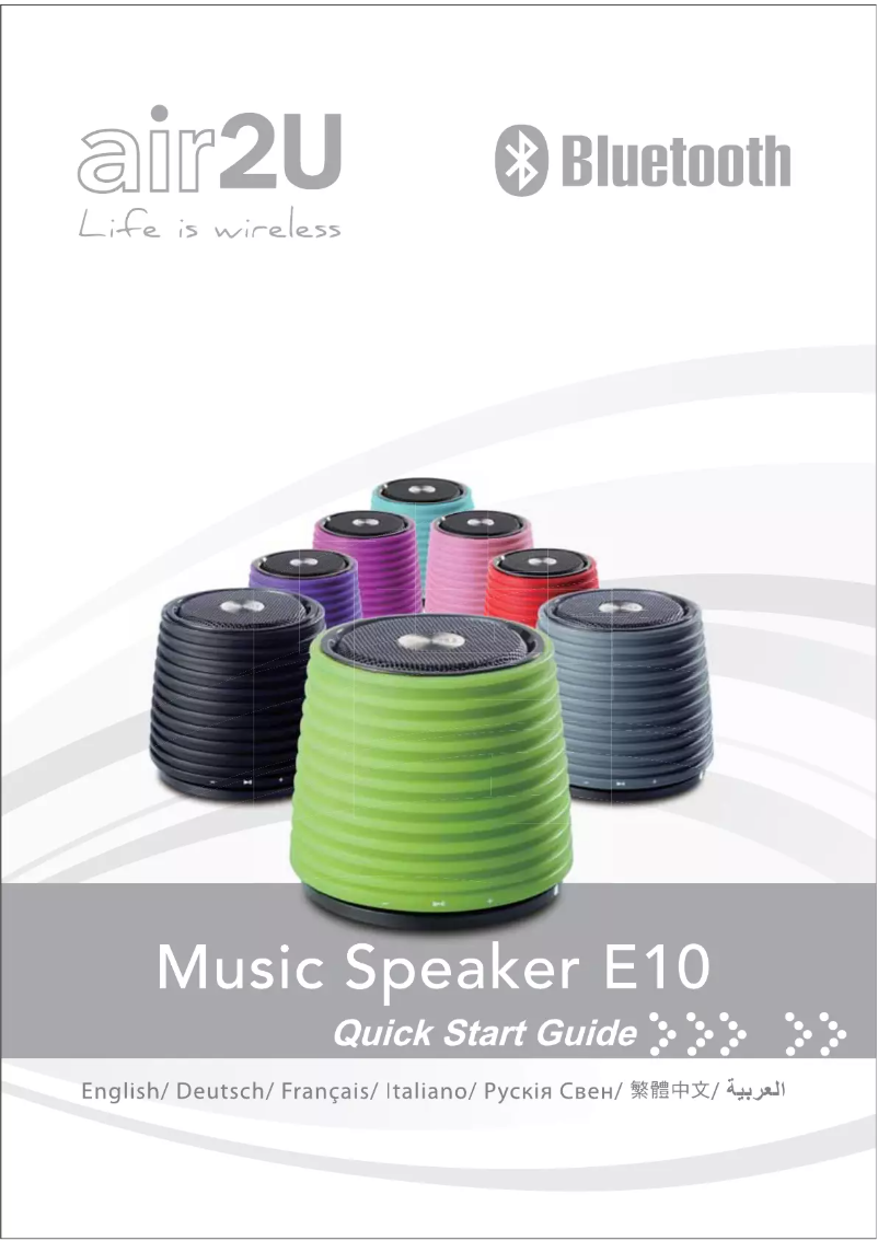 Page 1 de la notice Manuel utilisateur Aiptek E10 air2U