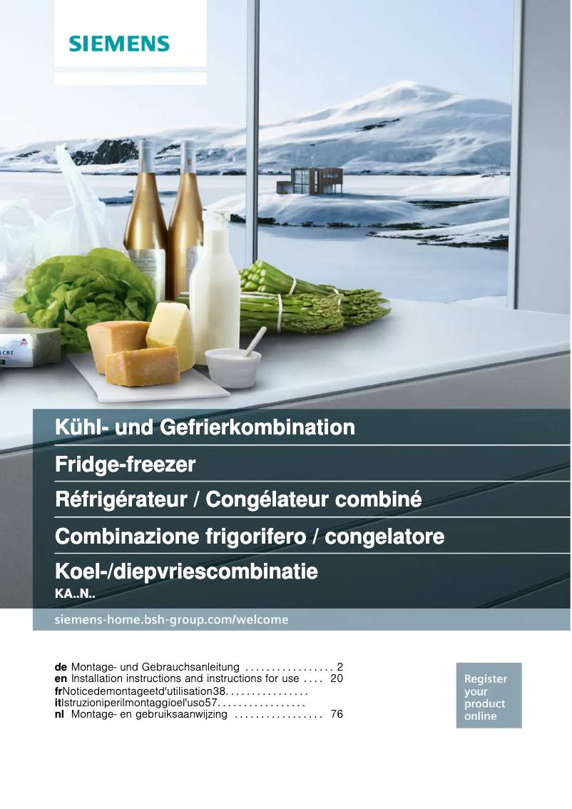 Image de la première page du manuel de l'appareil KA93NVIFP