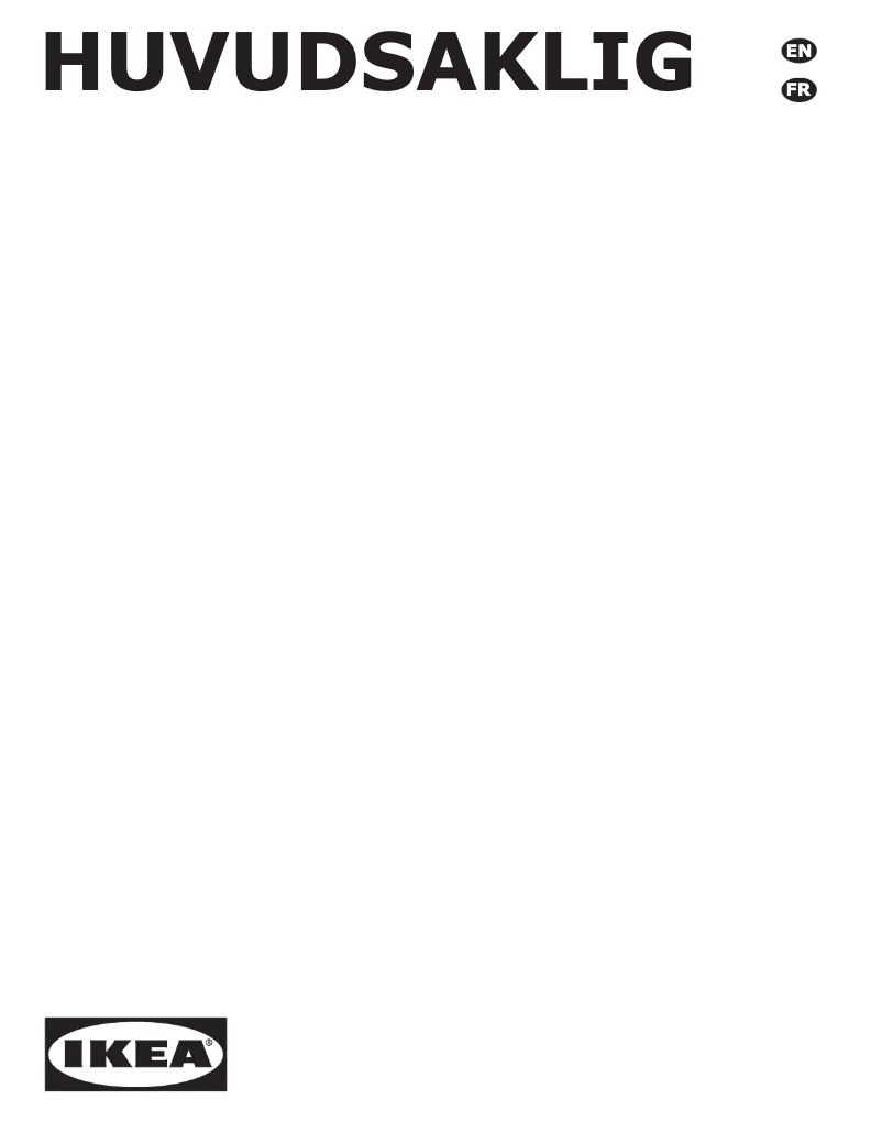 Image de la première page du manuel de l'appareil HUVUDSAKLIG 104.660.03