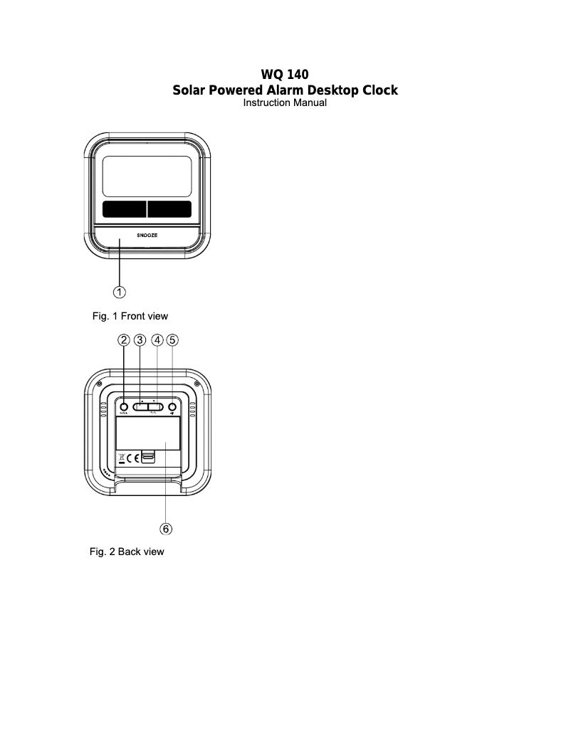 Page 1 de la notice Manuel utilisateur Techno Line WQ 140