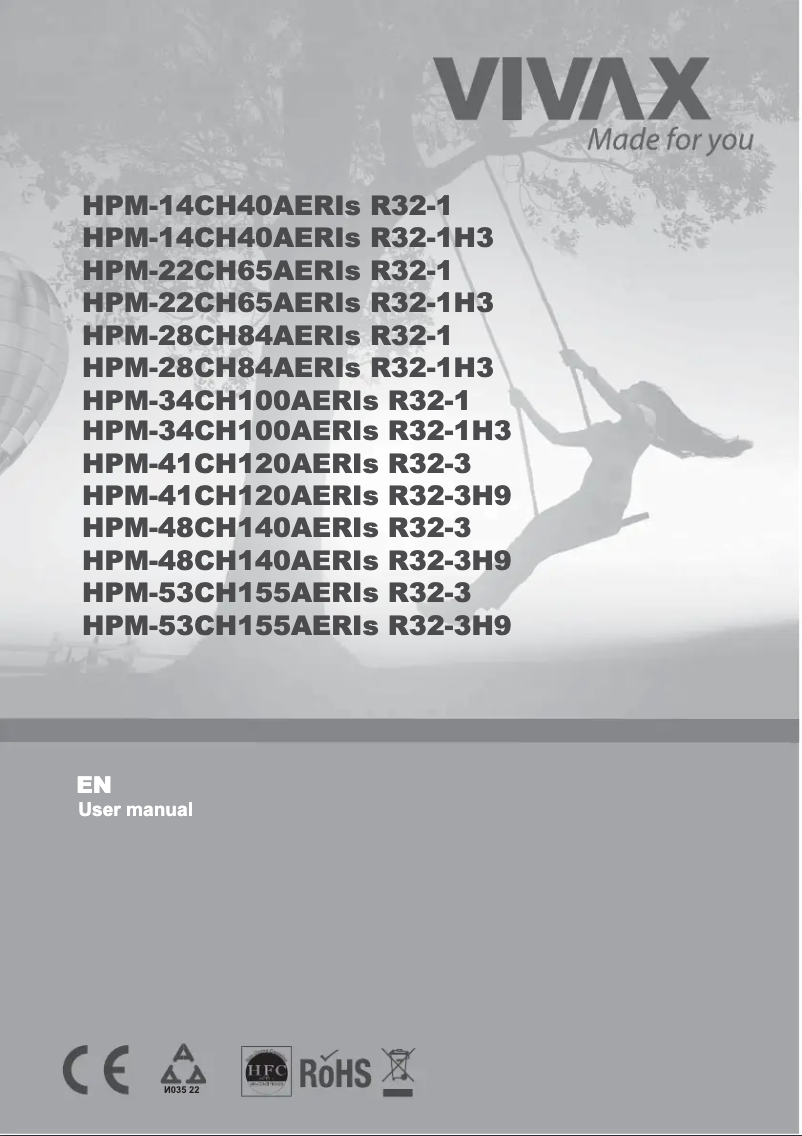 Page n°1 - Manuel utilisateur Vivax HPM-48CH140AERIs R32-3