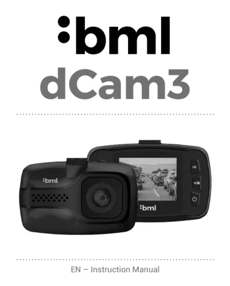 Page n°1 - Manuel utilisateur BML dCam3