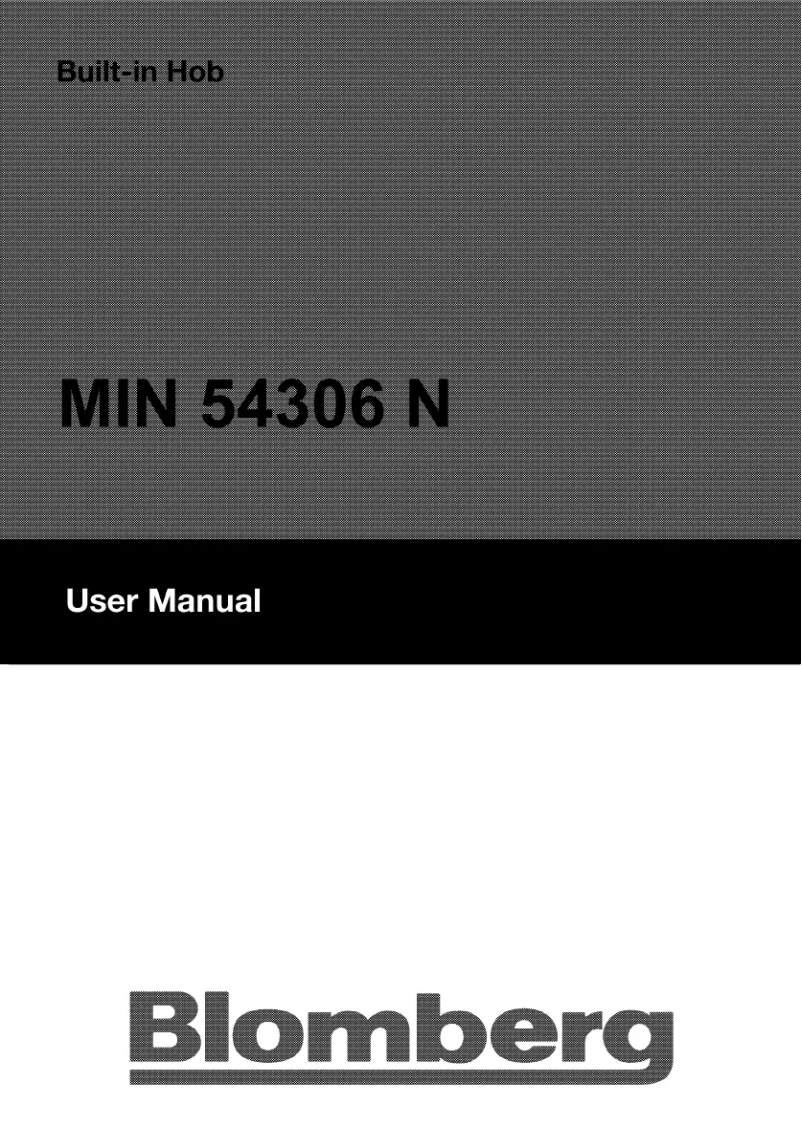Page n°1 - Manuel utilisateur Blomberg MIN54306N