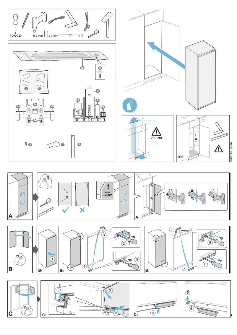 Page 1 de la notice Guide d'installation Siemens KI81RVS30G