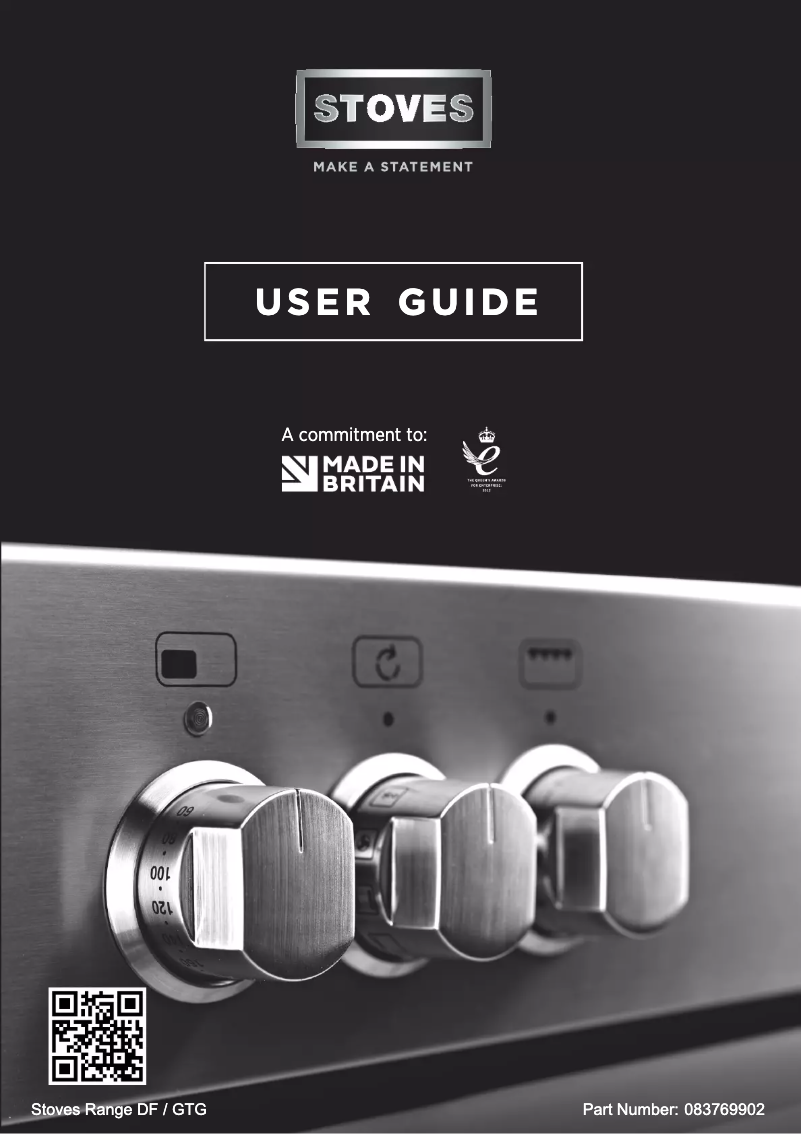 Page 1 de la notice Manuel utilisateur Stoves Sterling Deluxe S1100DF