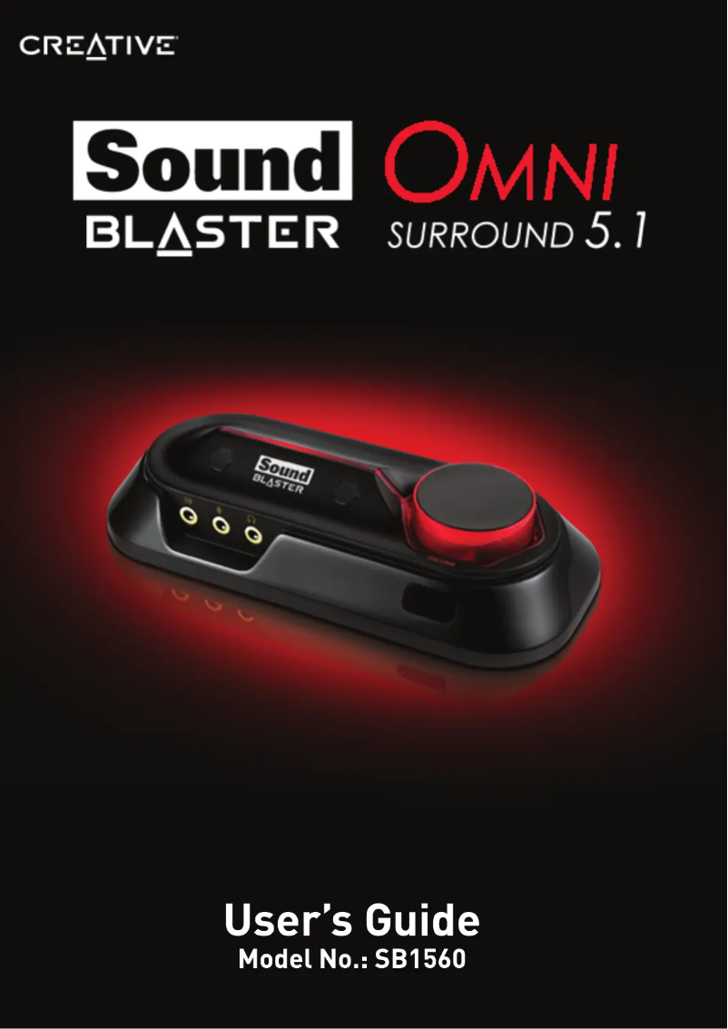 Page 1 de la notice Manuel utilisateur Creative Sound Blaster Omni Surround 5.1