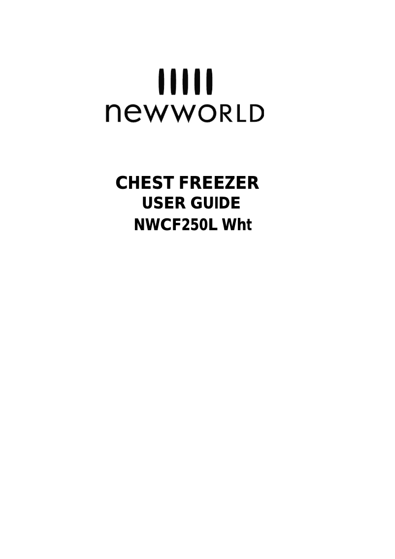 Page n°1 - Manuel utilisateur New World NWCF250L