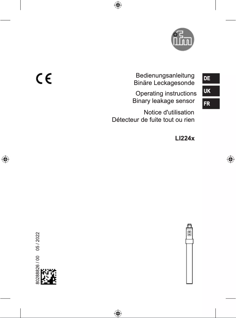 Page n°1 - Manuel utilisateur IFM LI2243