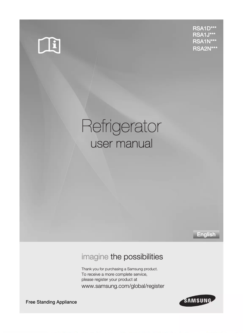 Page 1 de la notice Manuel utilisateur Samsung RSA2NQTS1