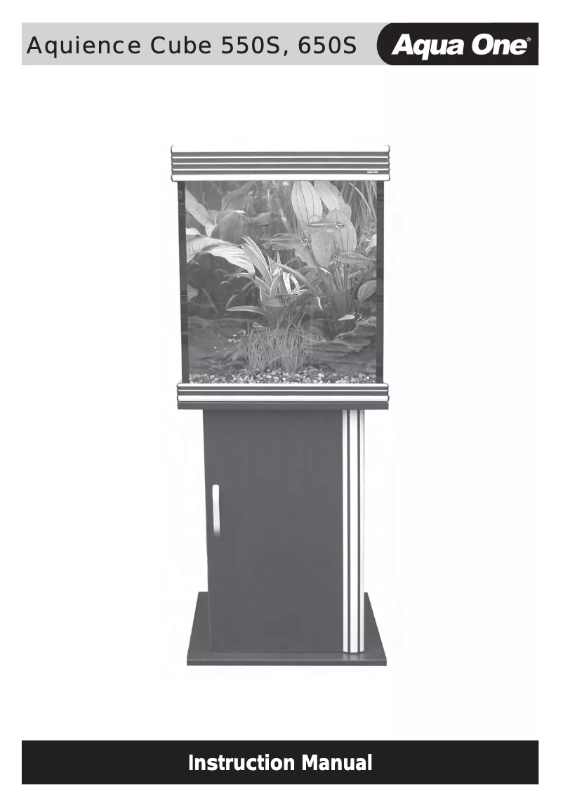 Page 1 de la notice Manuel utilisateur Aqua One Aquience 650S Cube