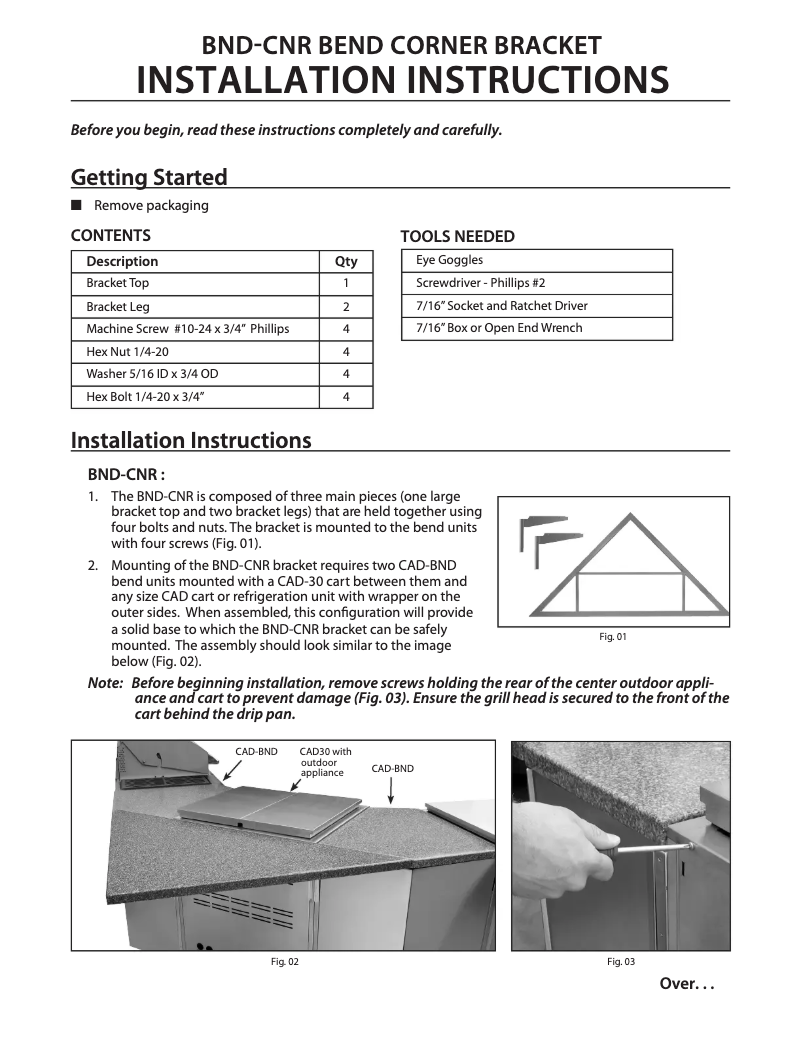 Page 1 de la notice Manuel utilisateur DCS BND-CNR
