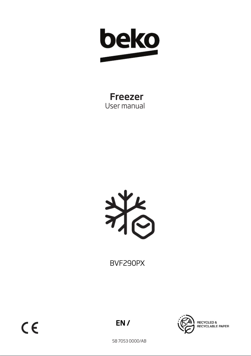 Page 1 de la notice Manuel utilisateur Beko BVF290PX