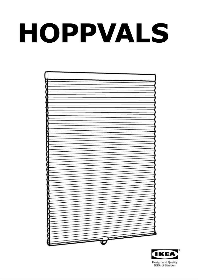 Page 1 de la notice Instructions / montage Ikea HOPPVALS