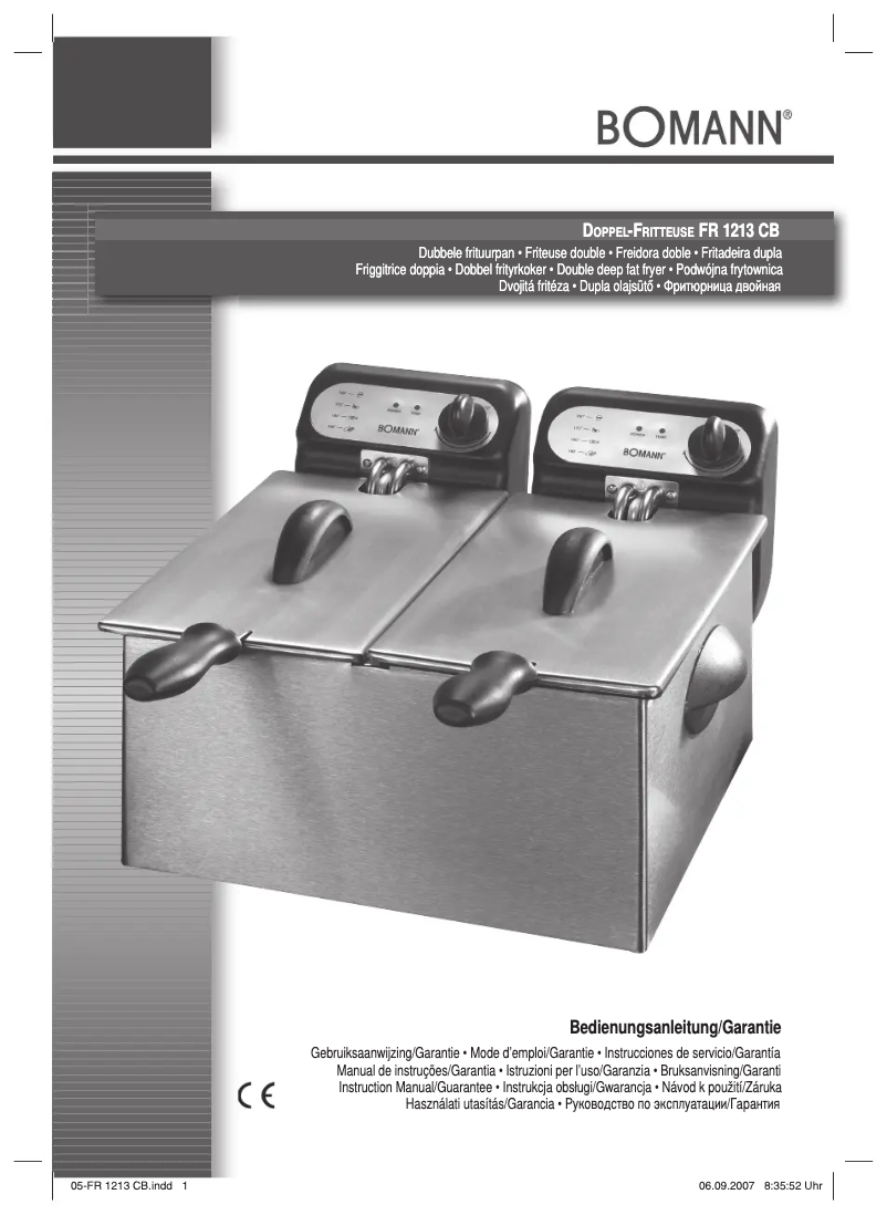 Image de la première page du manuel de l'appareil FR 1213 CB