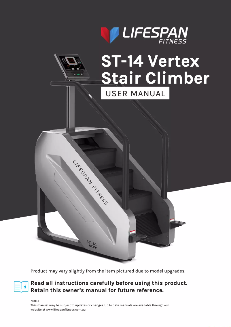 Image de la première page du manuel de l'appareil ST-14 Vertex