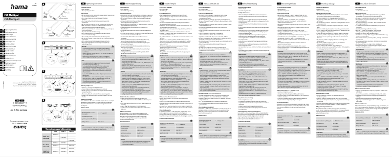 Page n°1 - Manuel utilisateur Hama Connect2Mac 00200133