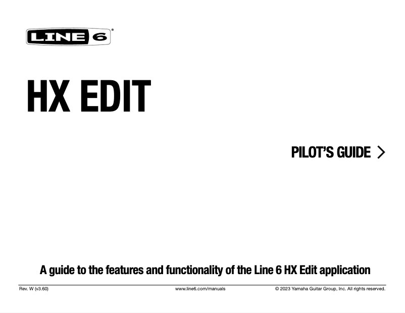 Page n°1 - Manuel utilisateur Line 6 Helix Native
