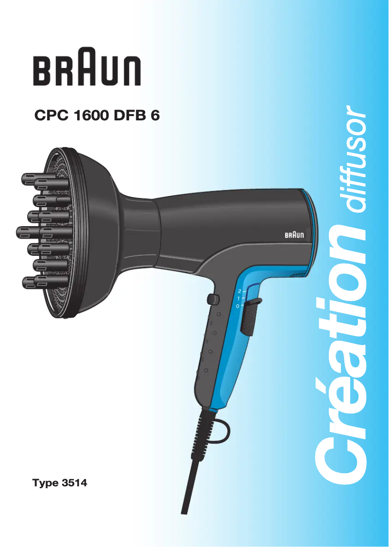 Image de la première page du manuel de l'appareil Creation CPC 1600 DFB6