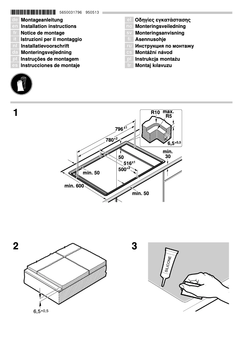 Page 1 de la notice Guide d'installation Siemens ET801FCP1C