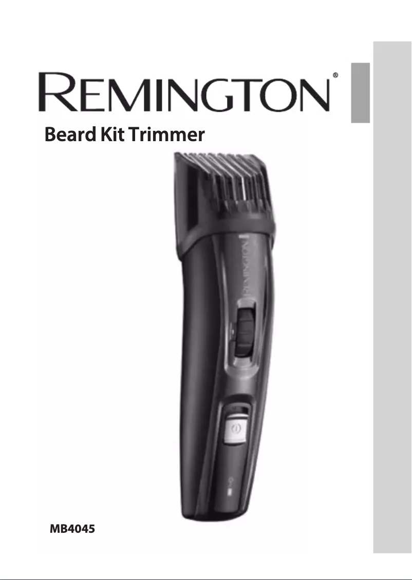 Page n°1 - Manuel utilisateur Remington MB4045