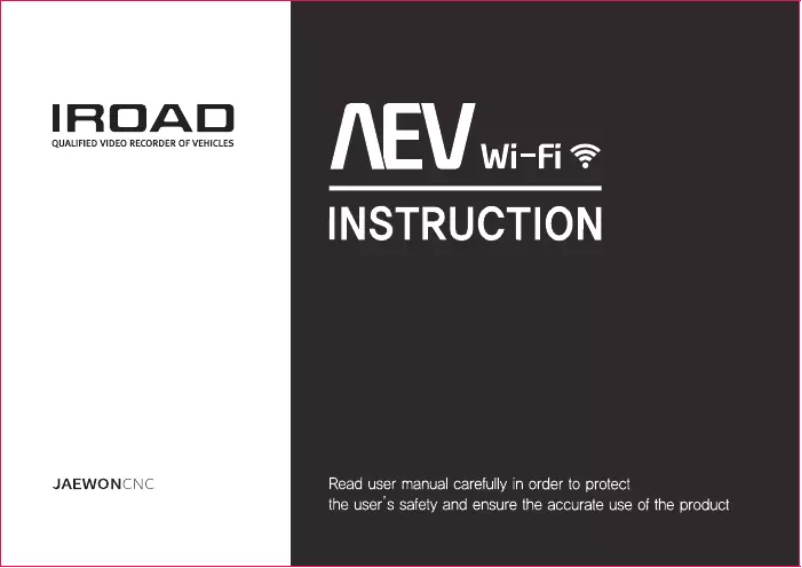 Page 1 de la notice Manuel utilisateur iRoad AEV