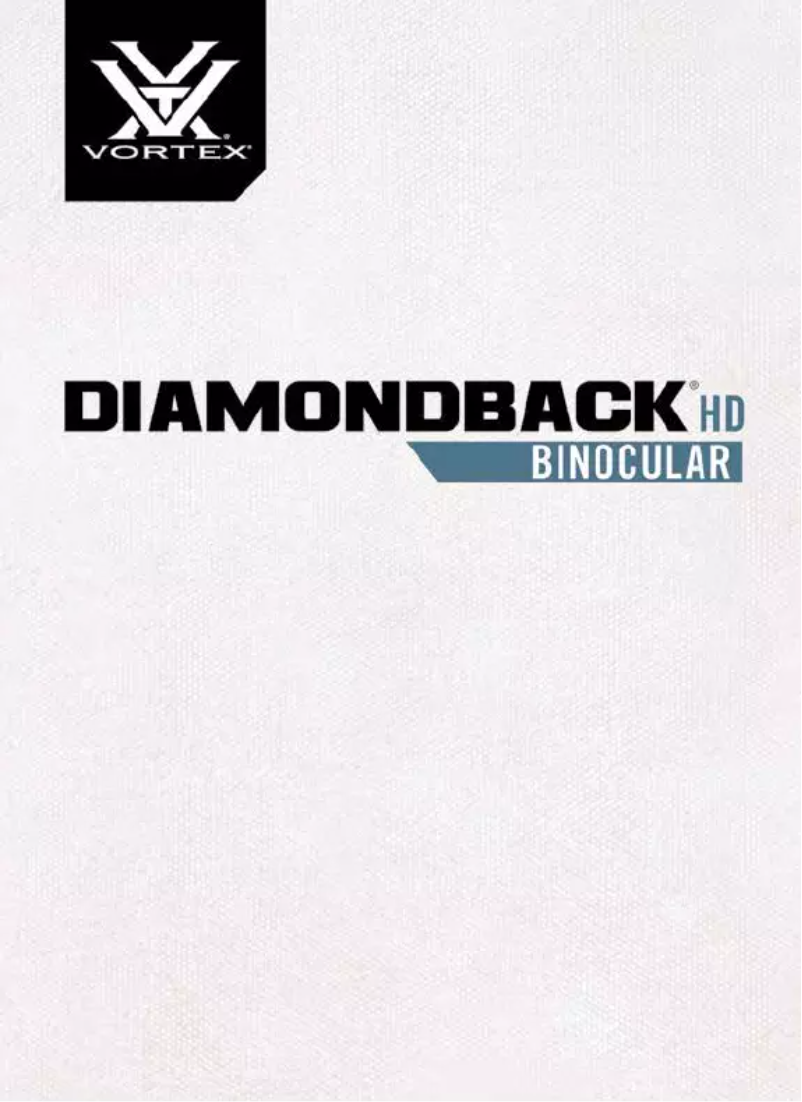 Image de la première page du manuel de l'appareil Diamondback HD 8 x 42