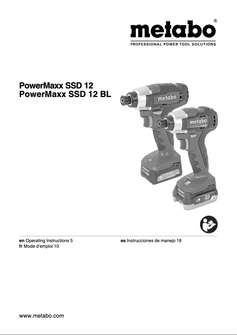 Image de la première page du manuel de l'appareil PowerMaxx SSD 12