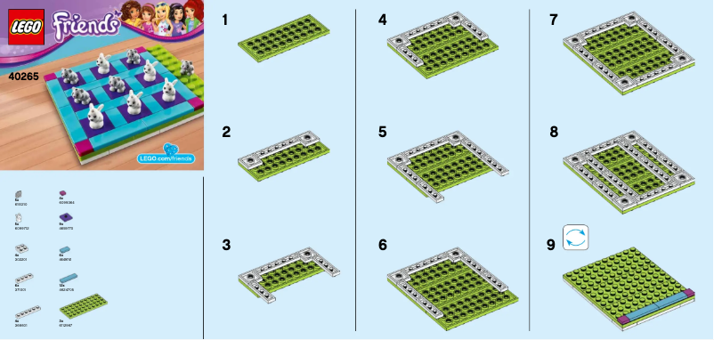 Page 1 de la notice Manuel utilisateur Lego Friends 40265