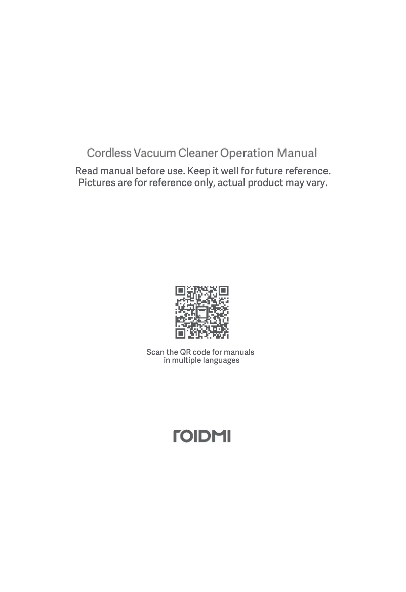 Page n°1 - Manuel utilisateur Roidmi P2