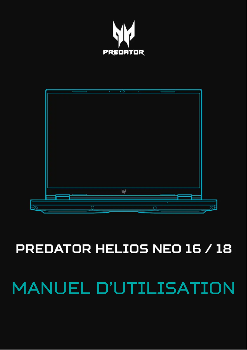 Page 1 de la notice Manuel utilisateur Acer Predator Helios Neo 16