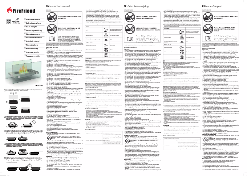 Page 1 de la notice Manuel utilisateur FireFriend DF-6508