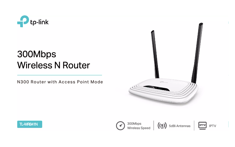 Page 1 de la notice Fiche technique TP-Link TL-WR841N