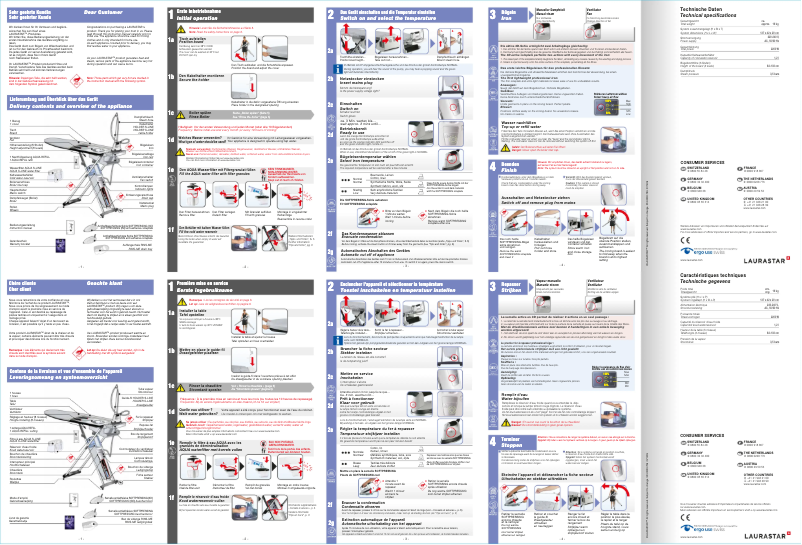 Page n°1 - Manuel utilisateur Laurastar S Xtra