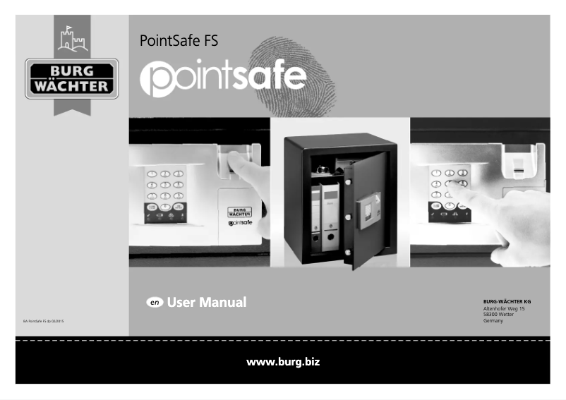 Image de la première page du manuel de l'appareil PointSafe P 4 E FS