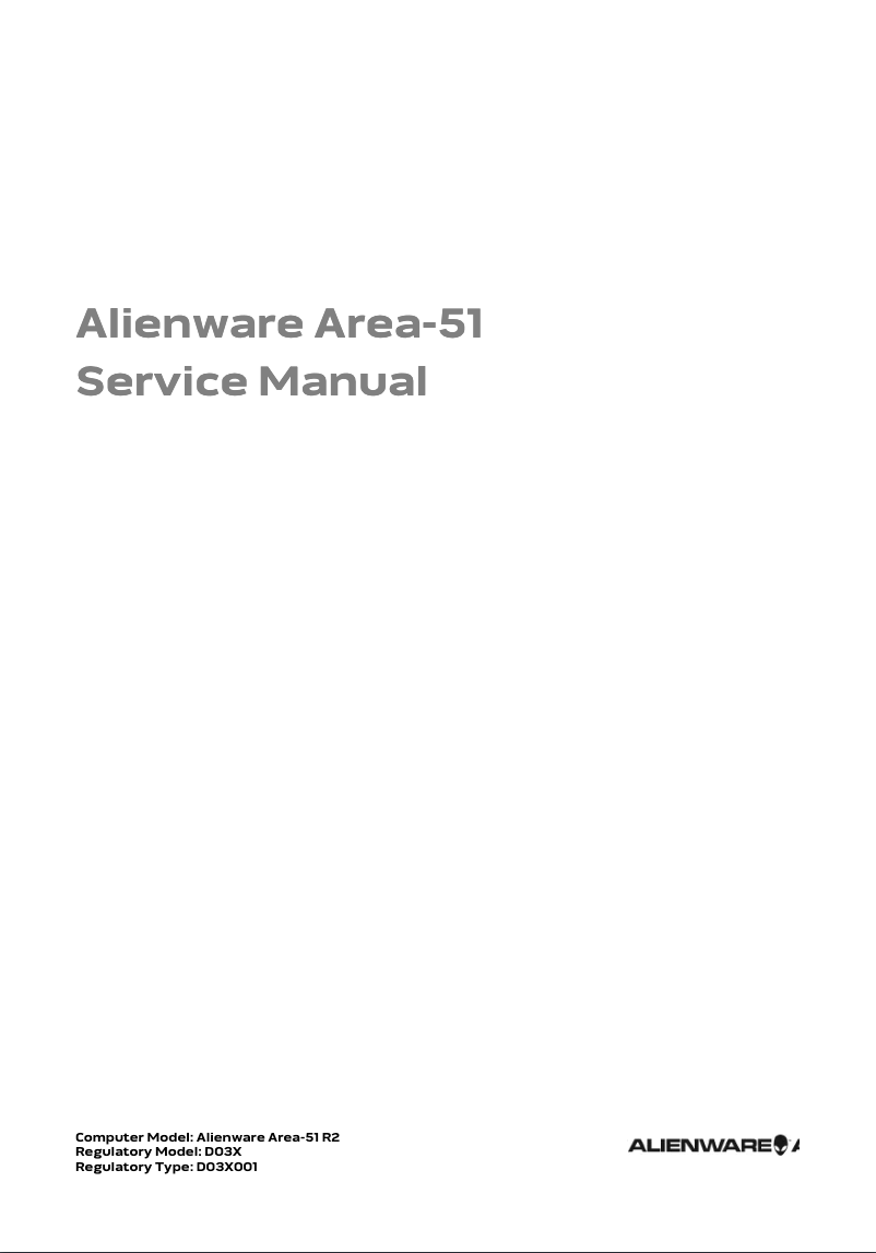 Image de la première page du manuel de l'appareil Area51 R2