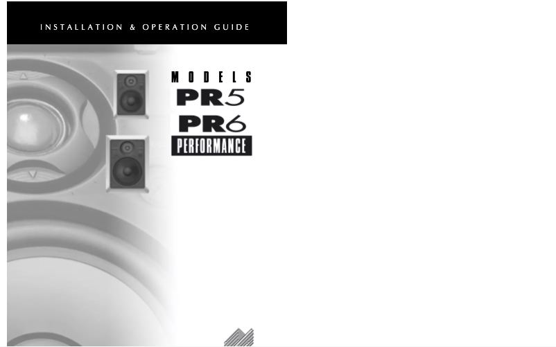 Page 1 de la notice Manuel utilisateur Niles PR6