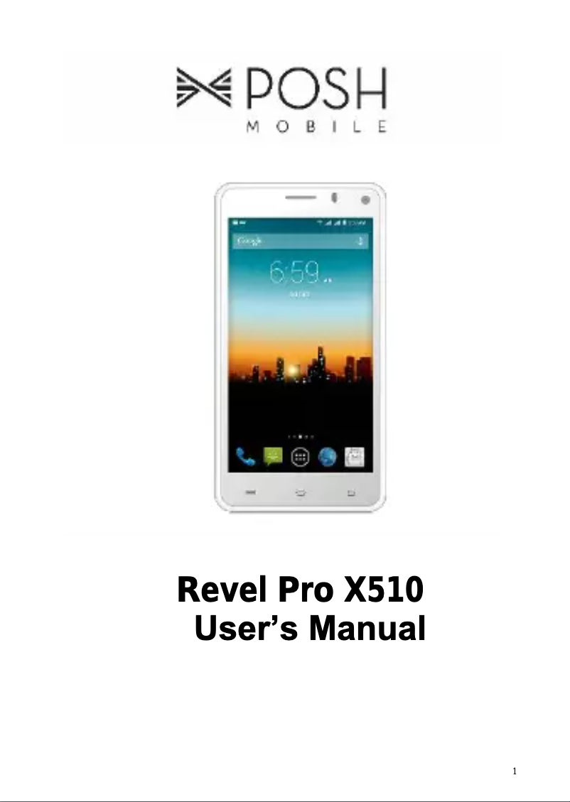 Image de la première page du manuel de l'appareil Revel Pro X510